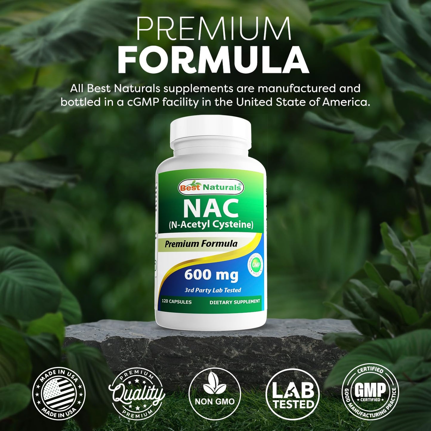 Best Naturals NAC 600 mg – 120 Capsules (Pack of 2) | N-Acetyl Cysteine