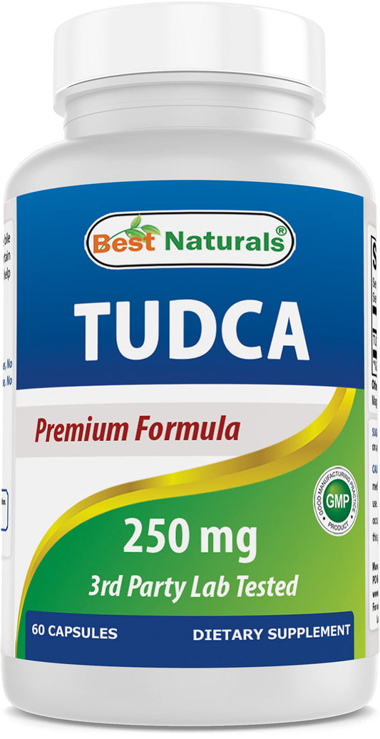 Best Naturals TUDCA 250mg - 60 Veg Capsules (2 Months Supply) BritishVita | Premium UK Vitamins & Wellness Supplements