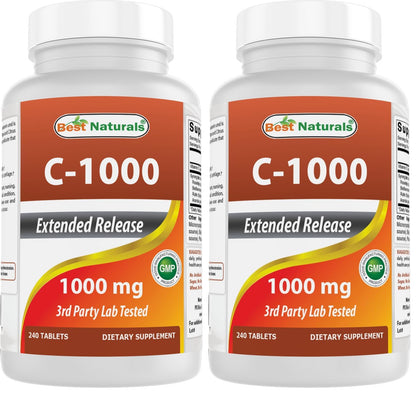 Best Naturals Vitamin C 1000 mg with Rose Hips – Berry (2 Pack)