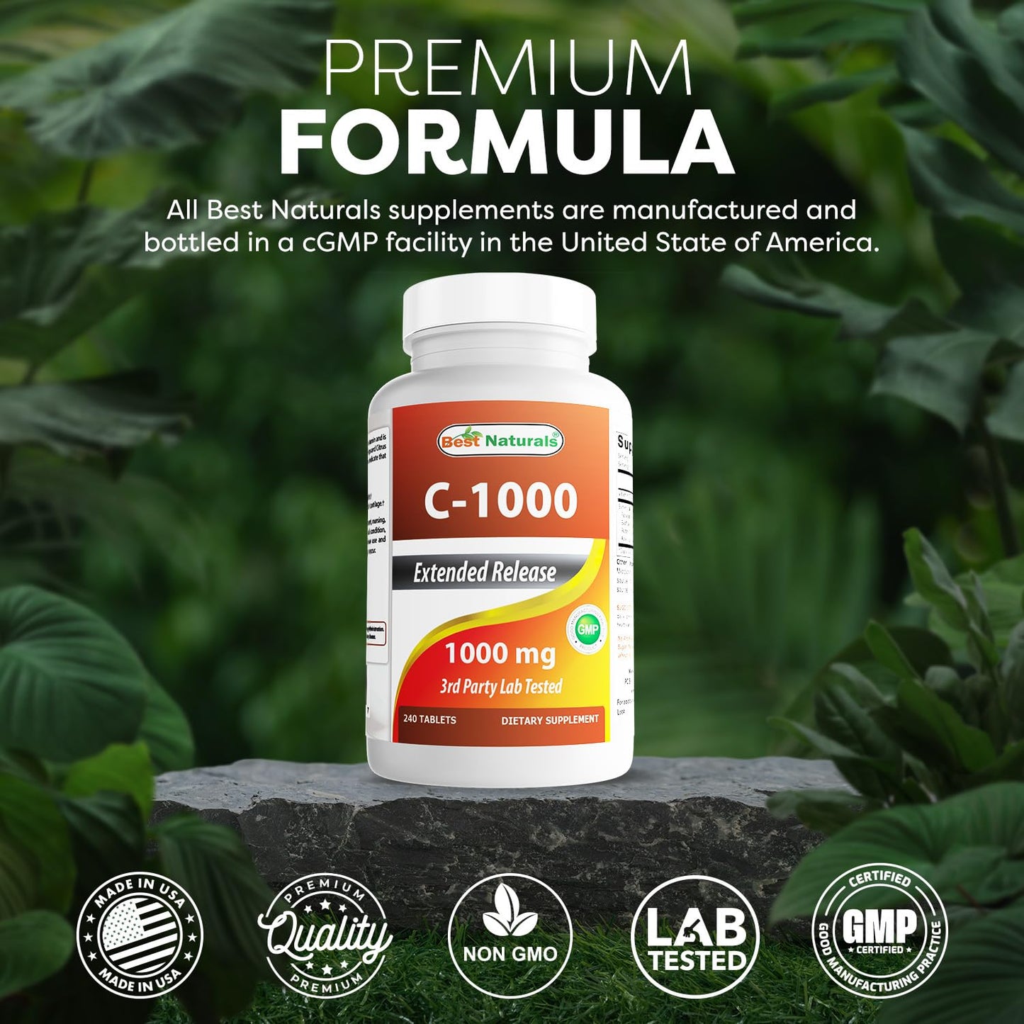Best Naturals Vitamin C 1000 mg with Rose Hips – Berry (2 Pack)