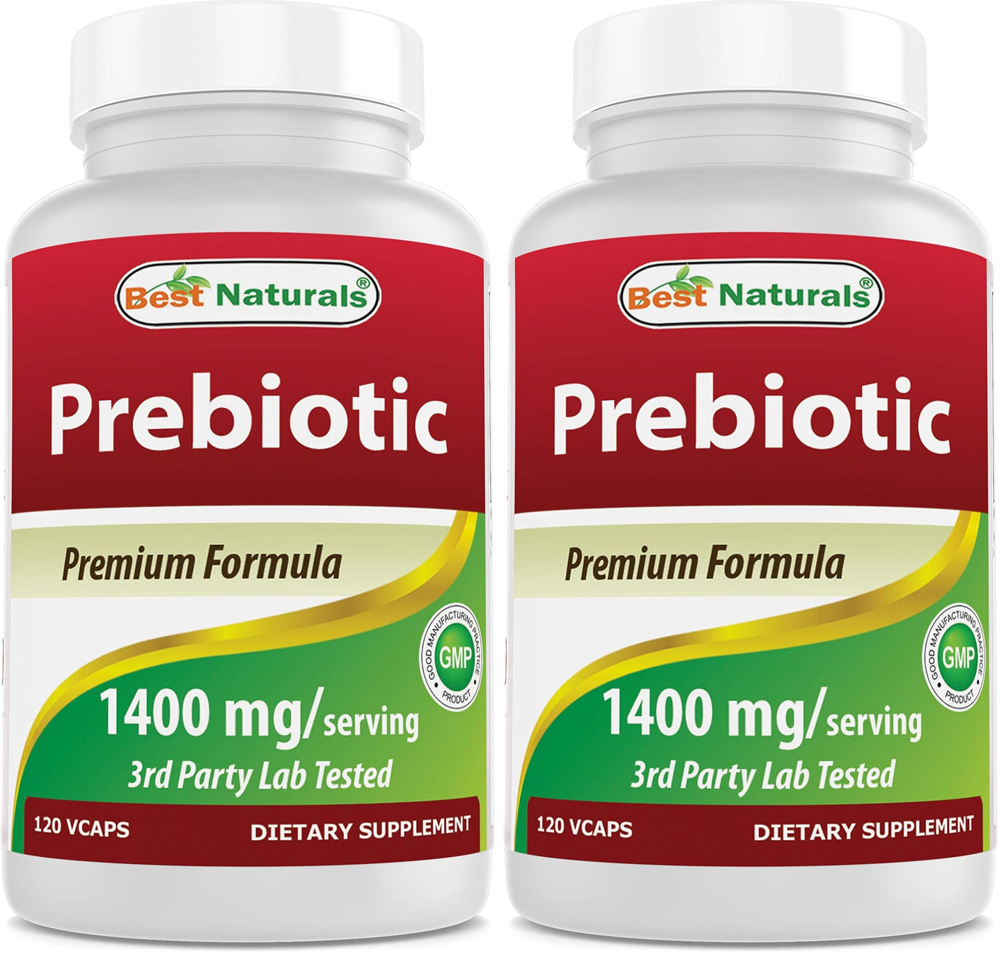 Best Naturals Prebiotics XOS 1400mg – 120 Veg Capsules (Pack of 2)