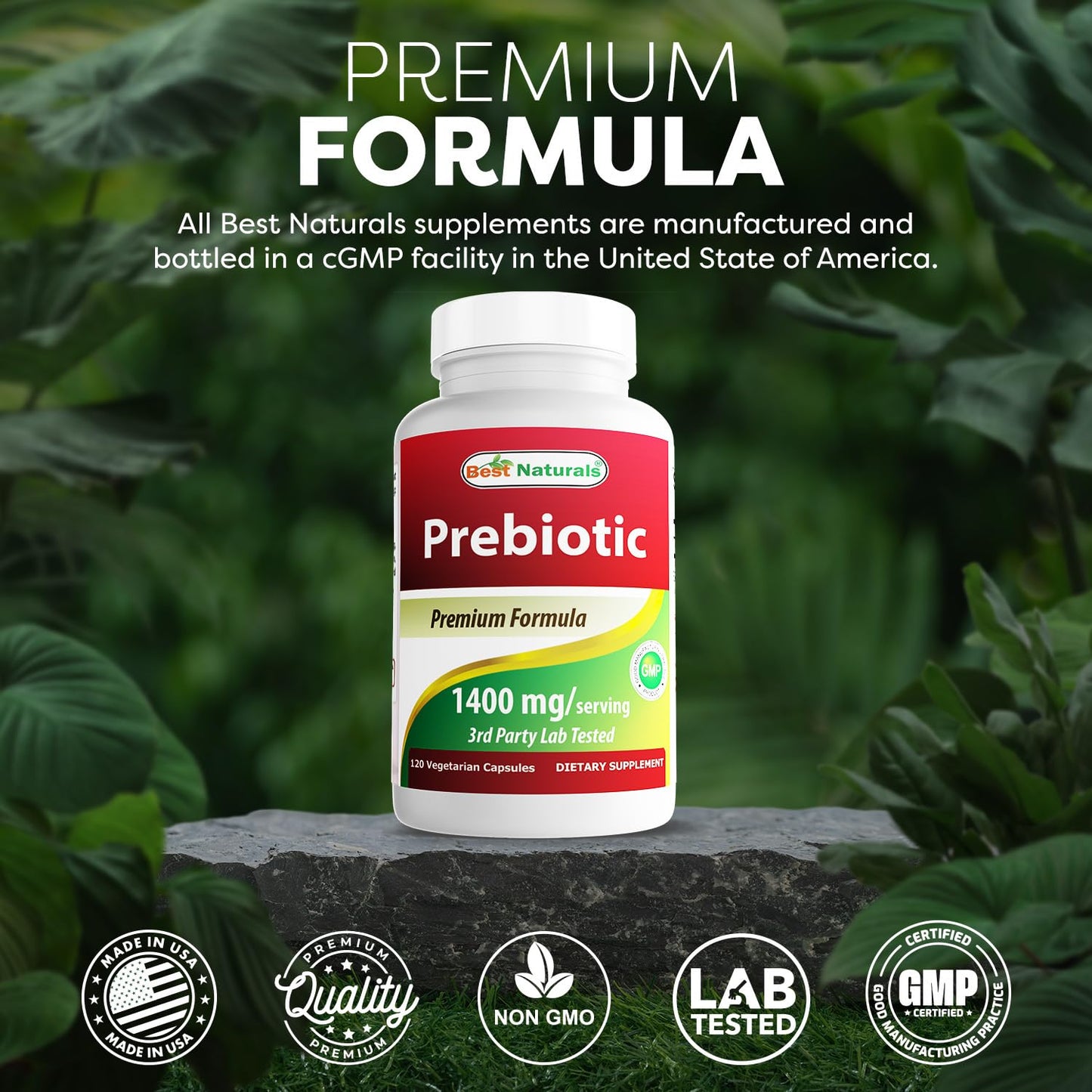 Best Naturals Prebiotics XOS 1400mg – 120 Veg Capsules (Pack of 2)