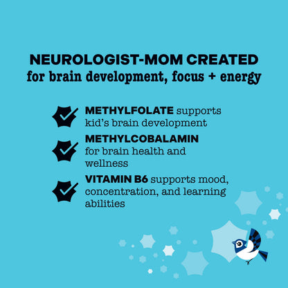Best Nest Wellness Multi Plus Gummies – Brain Health for Kids, Raspberry Flavor, 60 Gummies