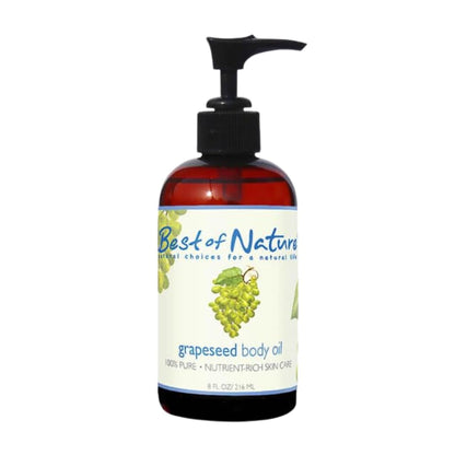 100% Pure Grapeseed Oil – Unscented Massage & Body Oil (8 oz)