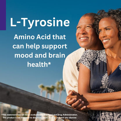BESTVITE L-Tyrosine 500mg (240 Capsules) – Pack of 2 – No Stearates, Non-GMO, Gluten Free