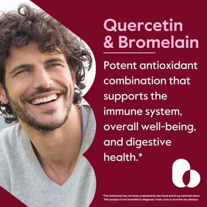 BESTVITE Quercetin with Bromelain 500mg/250mg (120 Vegetarian Capsules) – No Stearates – No Silicon Dioxide – Vegan – Non GMO – Gluten Free