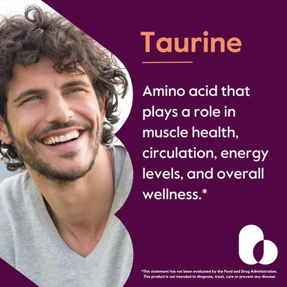 BESTVITE Taurine 1000mg (120 Vegetarian Capsules) - No Stearates - No Fillers - No Flow Agents - Vegan - Non GMO - Gluten Free (Pack of 2)
