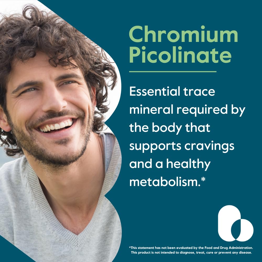 Bestvite Chromium Picolinate 200 mcg - 250 Vegetarian Capsules | Vegan, Gluten Free, Non-GMO | Pack of 2