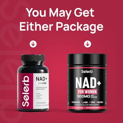 NAD+ Supplement for Women – β-NAD+ NMN Alternative with Trans-Resveratrol, CoQ10, D-Ribose | 60 Capsules Advanced