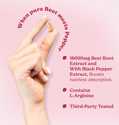 Better Alt Beet Root Powder Capsules (120 Capsules) - Beetroot Supplement