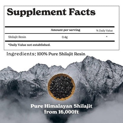 Better Alt Pure Himalayan Shilajit Resin - High Potency Gold Grade, 375 Servings, Energy and Immune Support (Lab Test Report)