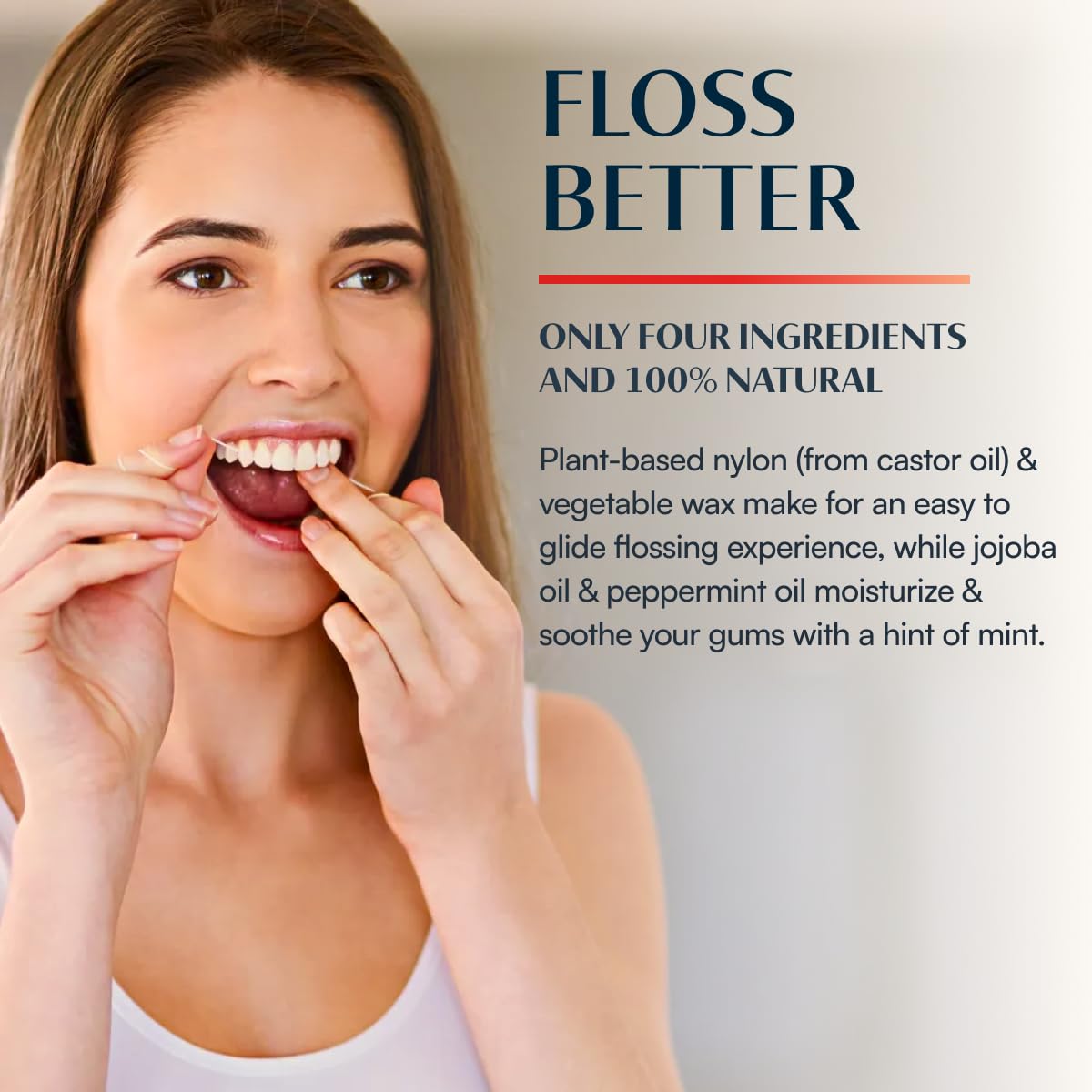 Better & Better Natural Floss in Refillable Glass Jar – Vegan, Eco & Plastic-Free