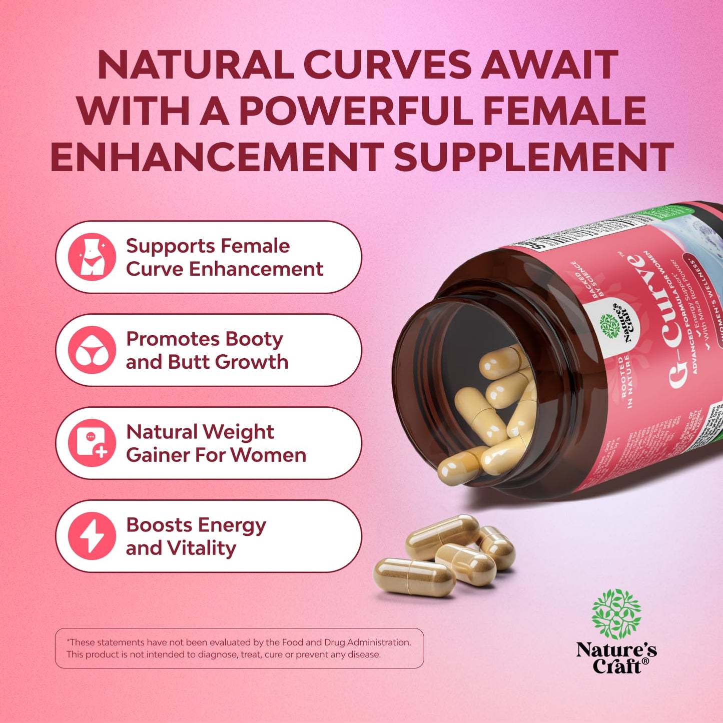 Better Butt & Breast Enhancement Pills for Women – Potent Herbal Formula with Horny Goat Weed, Panax Ginseng, Saw Palmetto, Maca Root | 90 Count