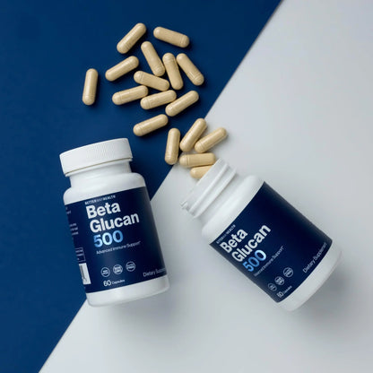 Better Way Health Beta Glucan 500 - Highly Purified 1,3/1,6 Glucan, 500 mg, 60 Capsules BritishVita | Premium UK Vitamins & Wellness Supplements