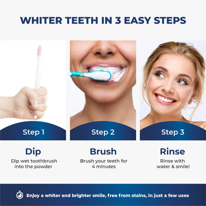 BetterWhite Teeth Whitening Powder – Hydroxyapatite, Remineralizing, Fluoride-Free (30g)