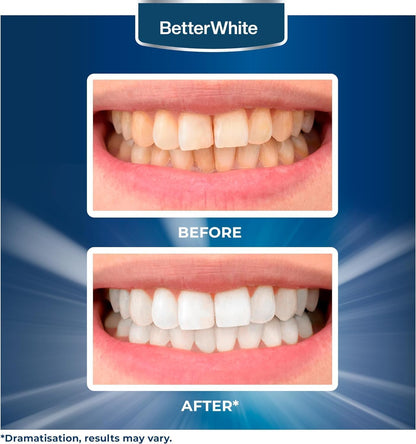 BetterWhite Professional Teeth Whitening Strips – Enamel Safe, Peroxide-Free, 14 Strips (7 Treatments)