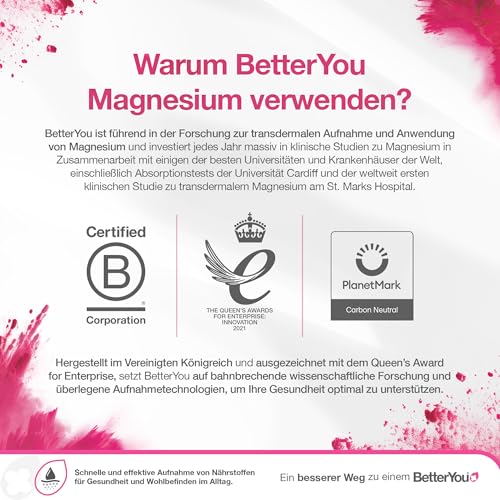 BetterYou Magnesium Oil Body Spray – Supports Muscle Recovery & Flexible Joints