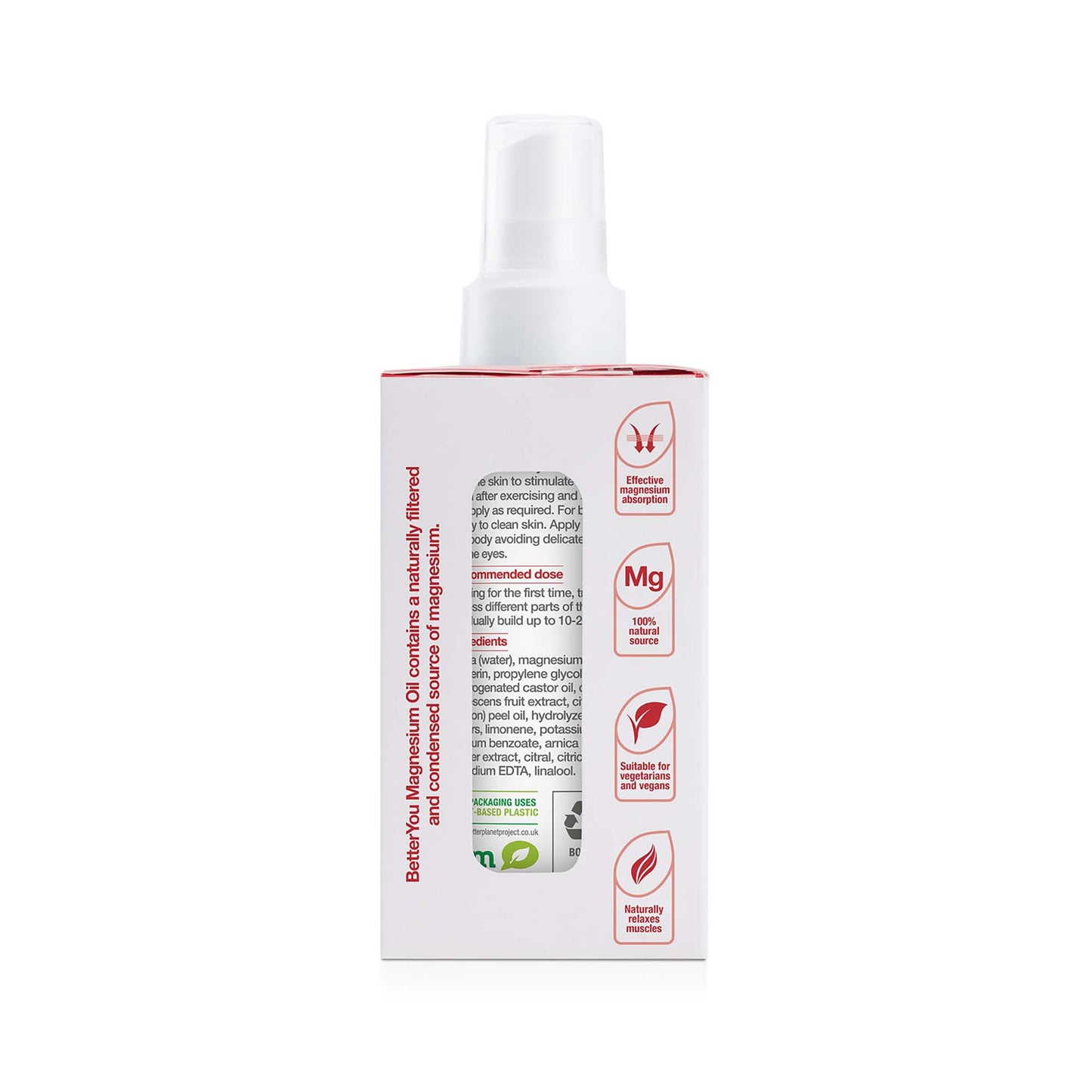 BetterYou Magnesium Muscle Body Spray – Arnica, Lemon Oil for Muscle & Joint Recovery (3.38 oz)