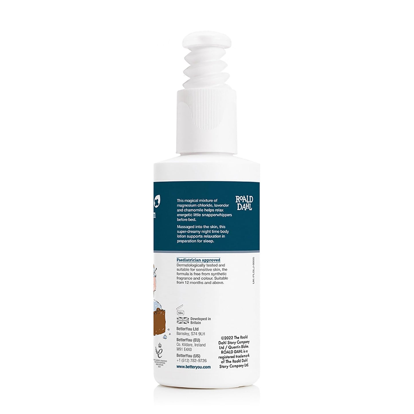BetterYou Magnesium Sleep Kids Body Lotion – Lavender & Chamomile, 4.56 oz