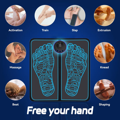 Beyn Health Expert Feet Massager Mat – 8 Modes, 19 Levels, Portable & Rechargeable