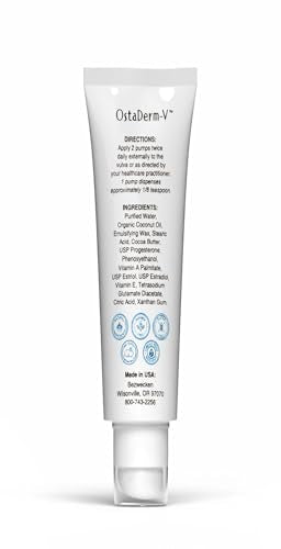 Bezwecken OstaDerm-V 2oz Crème – Vaginal Dryness & Menopausal Atrophy Support (Alcohol-Free, Gentle)