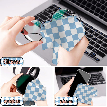 BHAHB 6 Pcs Glasses Cleaning Cloths - Microfiber Lens Wipes 6.3x6.3
