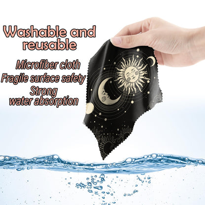 BHAHB 6 PCS Glasses Cleaning Cloths | Microfiber Eyewear & Lens Cleaning Cloths (6.3x6.3) - Multi-Pattern