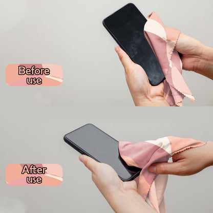 BHAHB 6 PCS Microfiber Glasses Cleaning Cloths | 6.3 x 6.3 in | Reusable