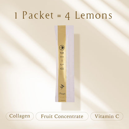 BI-SU Extract Jelly Sticks – Swiftlet Nest, Collagen, Vitamin C, Pineapple Flavor (7 PCS)