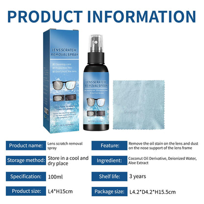 Biaoyun Lens Scratch Removal Spray 2 PCS – Glasses & Screen Repair Kit