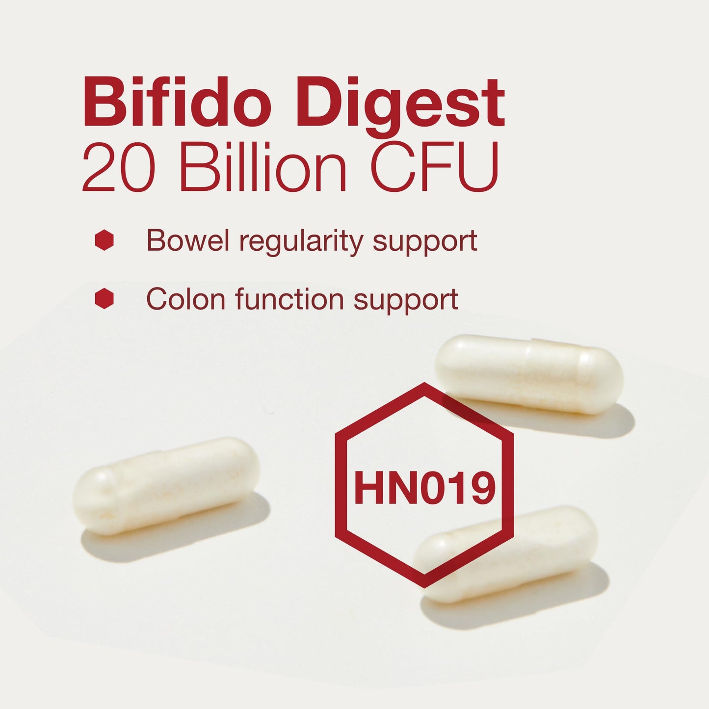 PROTOCOL FOR LIFE BALANCE Bifido Digest - 20 Billion CFU per Serving - GI Support - Dairy Free, Egg Free & Non-GMO - 60 Veg Capsules