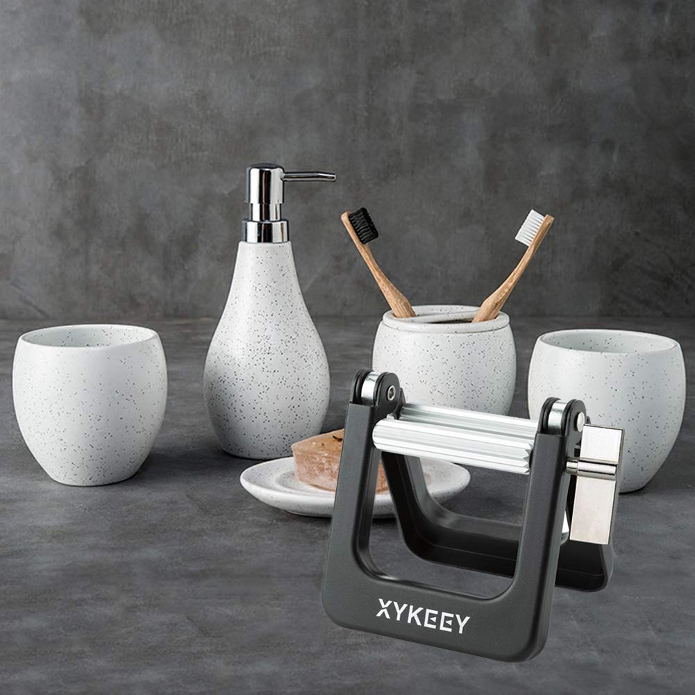 Big Metal Tube Squeezer – Toothpaste & Paint Tube Winder (Black) | Xykeey