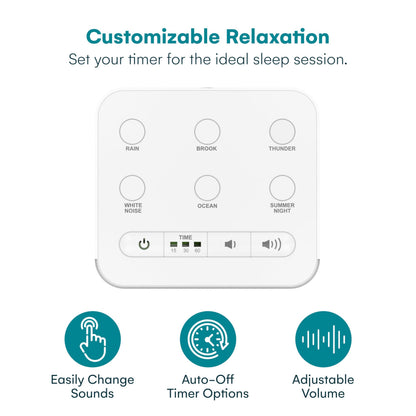 Big Red Rooster Sleep Sound Machine – Portable White Noise & Nature Sounds for Kids