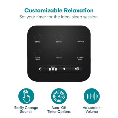 Big Red Rooster Sound Machine — 6 Sleep Sounds, Portable White Noise for Sleep, Office Privacy, Travel