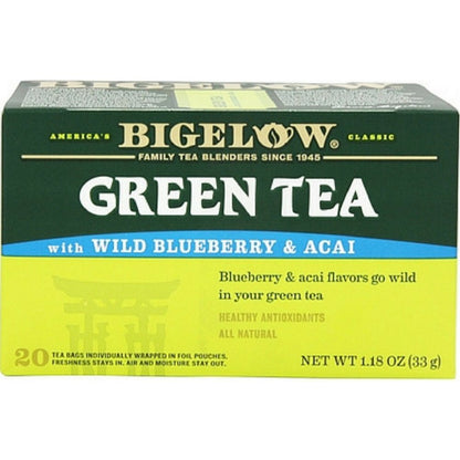 Bigelow Green Tea with Blueberry 20 Ct - 20 Tea Bags
