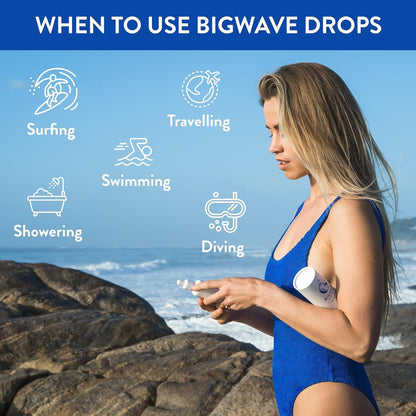 BigWave Drops - Fast-Acting Ear Drops for Athletes | Ear Discomfort, Swimmer's Ear & Wax Removal