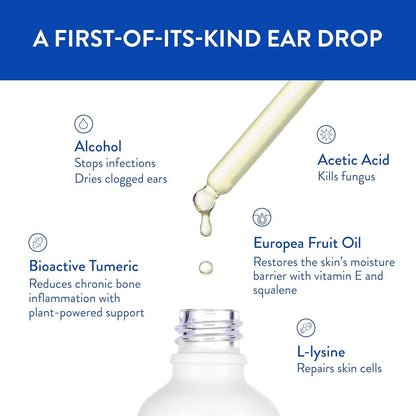 BigWave Drops - Fast-Acting Ear Drops for Athletes | Ear Discomfort, Swimmer's Ear & Wax Removal