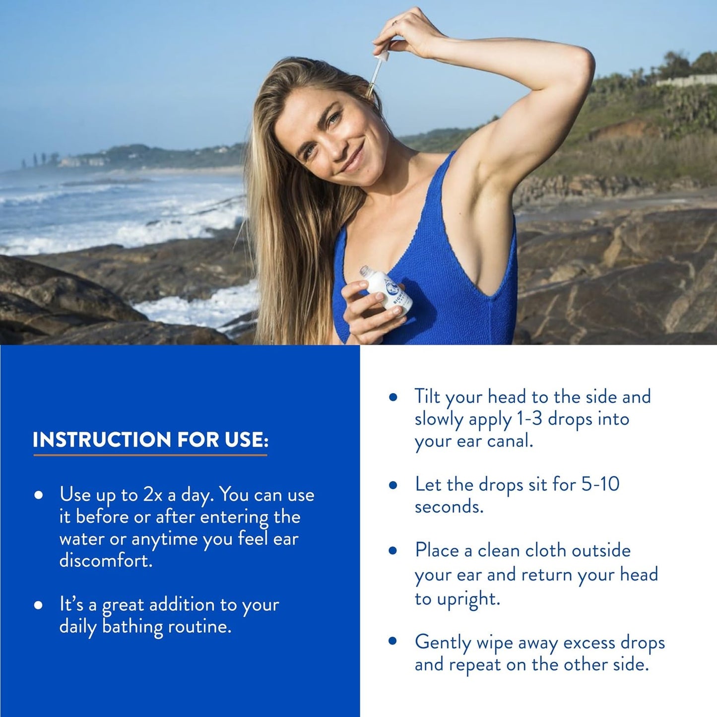 BigWave Drops - Fast-Acting Ear Drops for Athletes | Ear Discomfort, Swimmer's Ear & Wax Removal