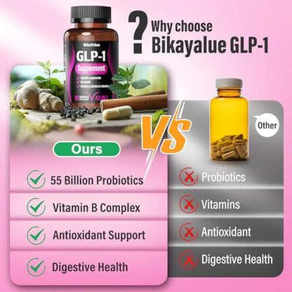 BIKAYALUE GLP-1 Alternative with Akkermansia Probiotics – 90 Capsules