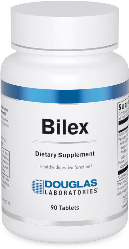 Douglas Laboratories Bilex – Digestive Enzyme Supplement with Lipase & Ox Bile, 90 Tablets