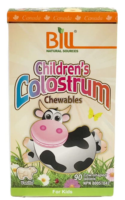 Bill Beauty Children's Colostrum Chewables, 90 Count – Immune Support