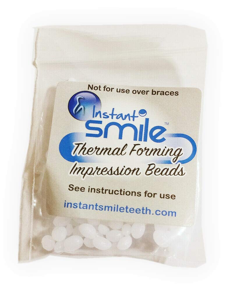 Billy Bob Replacement Thermal Adhesive Fitting Beads for Fake Teeth – Package of 2