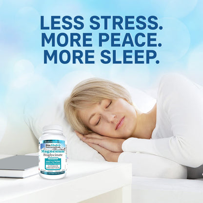Bio Absorb Magnesium Glycinate/Bisglycinate – 200 mg Chelated Magnesium per Capsule | 260 Vegan Capsules