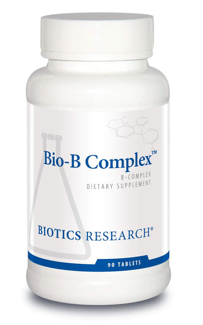 Biotics Research Bio B Complex High Potency B-Complex with Folate and Vitamins B2, B6 and B12 – Energy Production, Cardiovascular Support, Brain Health | 90 Tabs
