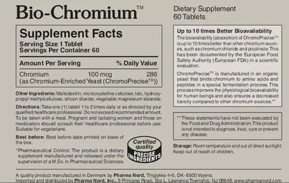 Bio-Chromium 100mcg | 10x Absorption | ChromoPrecise Chromium | Craving Control