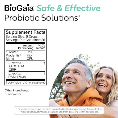BioGaia Prodentis Dental Probiotic Drops – Healthy Gums & Teeth (Unflavored) 25-Day Supply