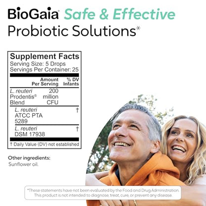 BioGaia Prodentis Dental Probiotic Drops – Healthy Gums & Teeth (Unflavored) 25-Day Supply