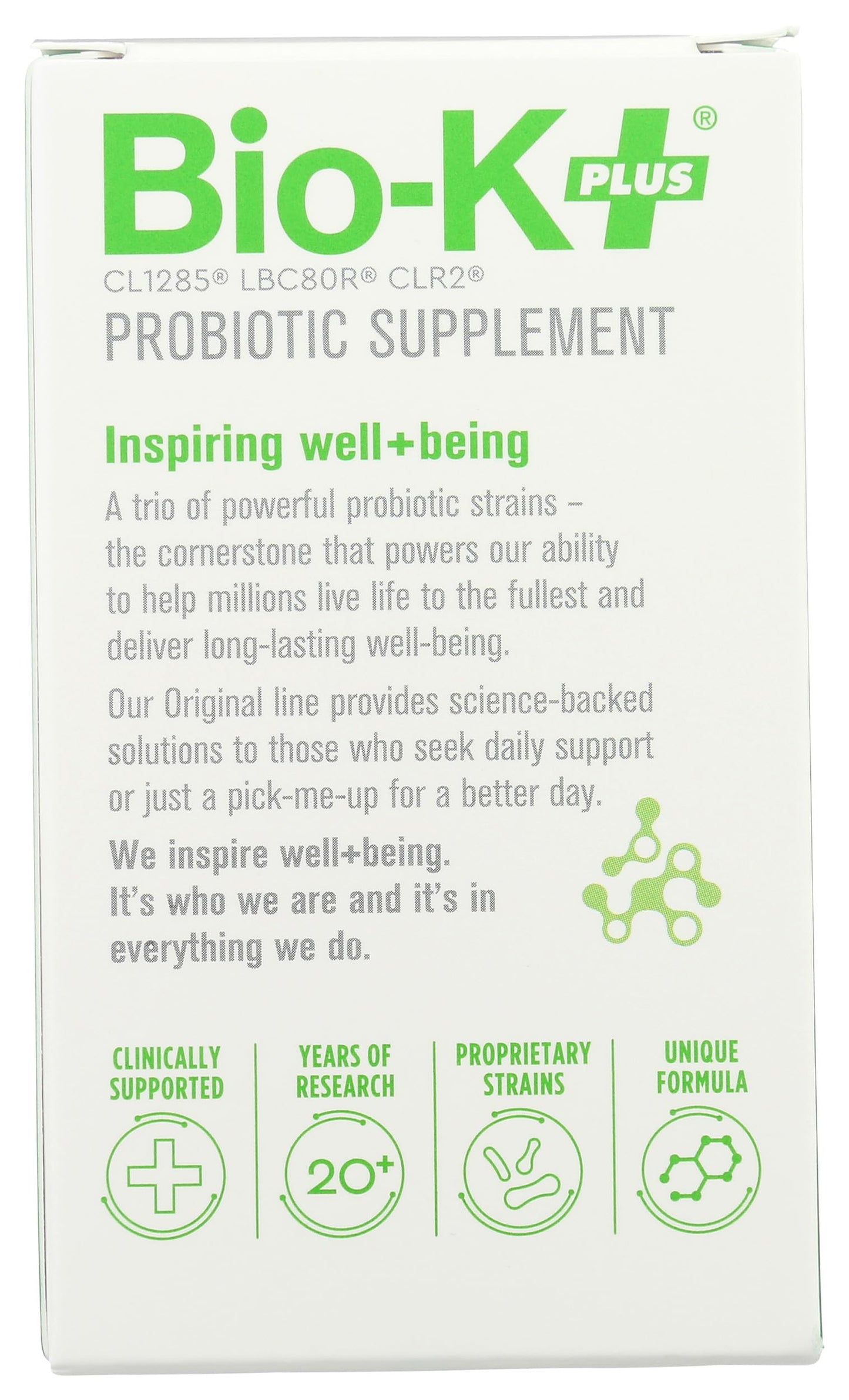 Bio-K Plus, Dailycare 50 Billion Probiotics, 30 Count