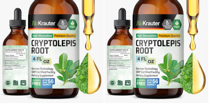 BIO KRAUTER Cryptolepis Sanguinolenta Extract — Vegan Immune Support Tincture, 4 Fl Oz (Pack of 2)