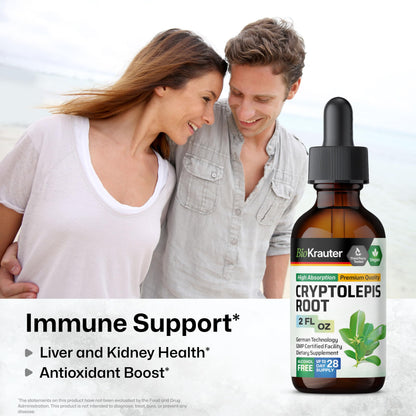BIO KRAUTER Cryptolepis Extract - Vegan Immunity Tincture (2 oz)